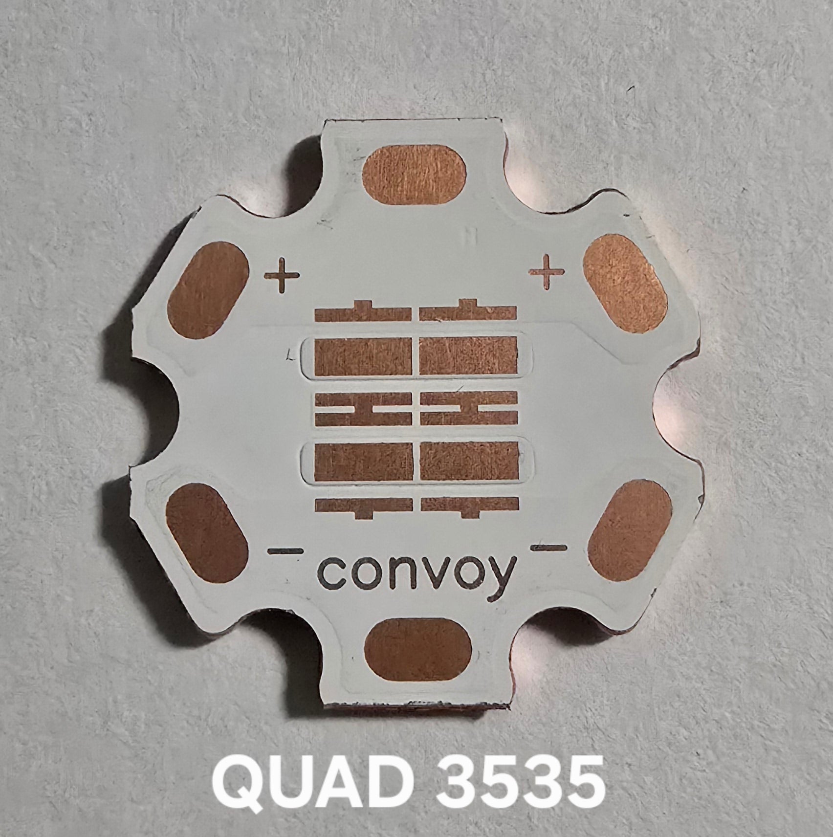 CONVOY RAW LED MCPCB 20 X 1.5MM QUAD 3535 SMD