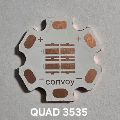 CONVOY RAW LED MCPCB 20 X 1.5MM QUAD 3535 SMD