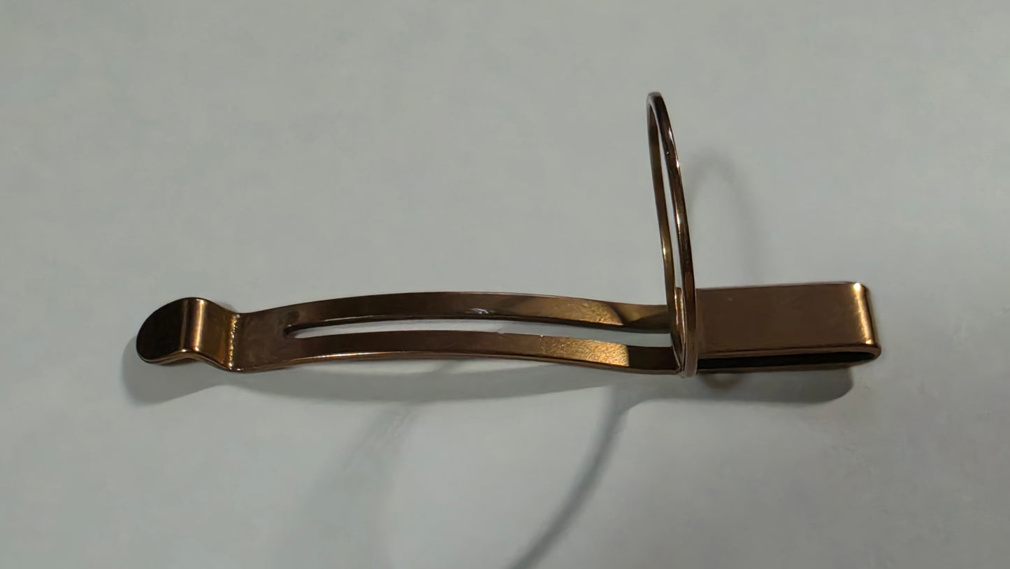 Noctigon KR3 Parts/Accessories SS BRONZE POCKET CLIP