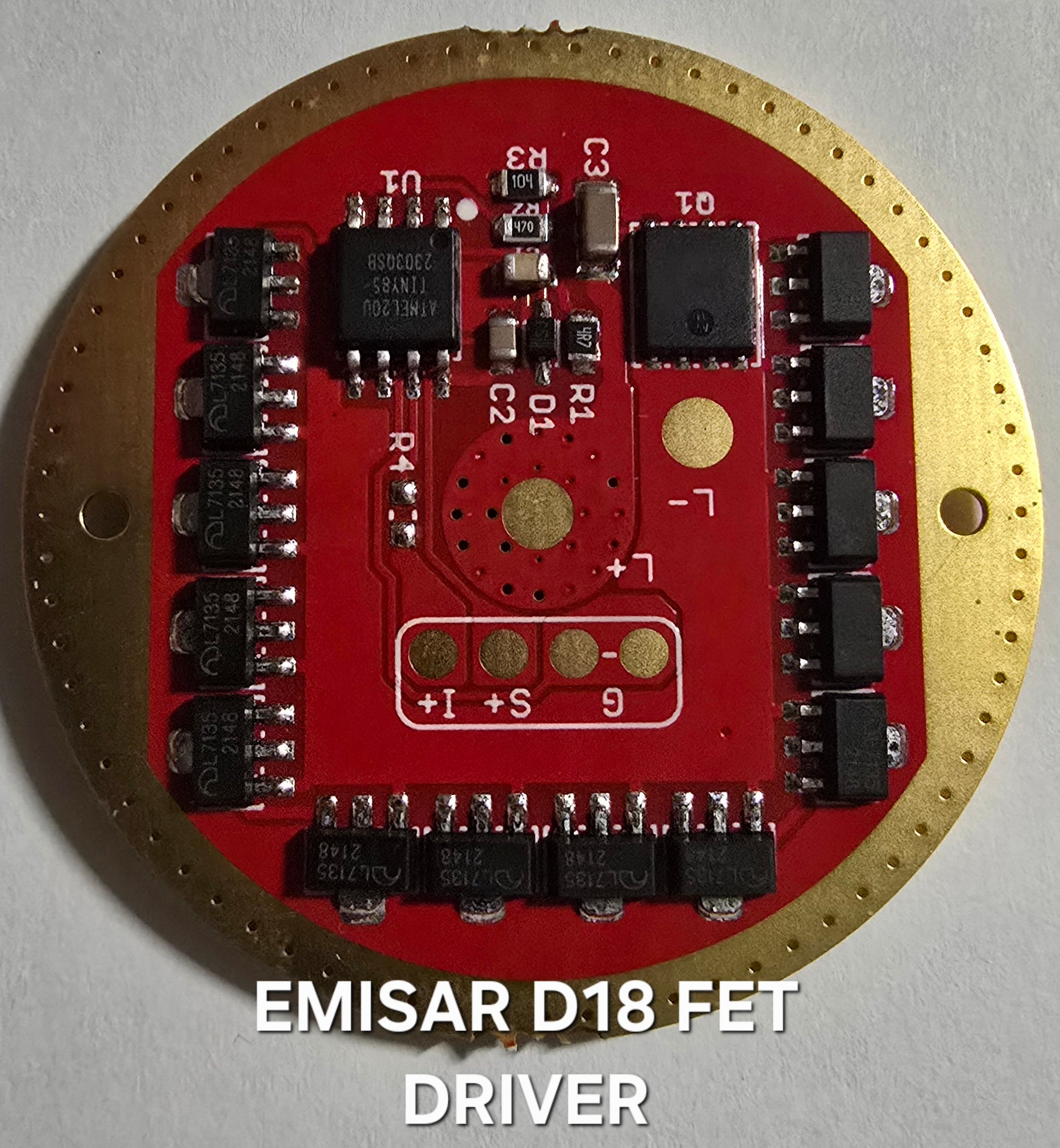 Emisar Noctigon Linear/Boost/Tint Ramping LED Driver EMISAR D18 FET DRIVER
