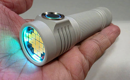 Emisar D4V2 Titanium/Copper/Brass 17 x LED " MEGA MULE" High Power LED Flashlight