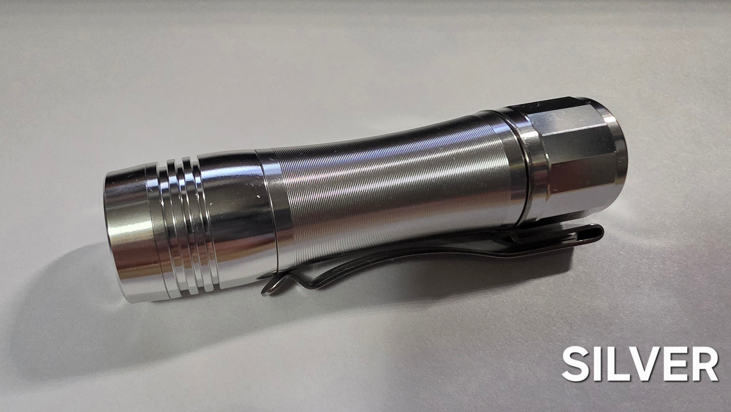 Noctigon KR3 Triple Led 18650 Flashlight W/Lume X1-C Driver POLISHED SILVER