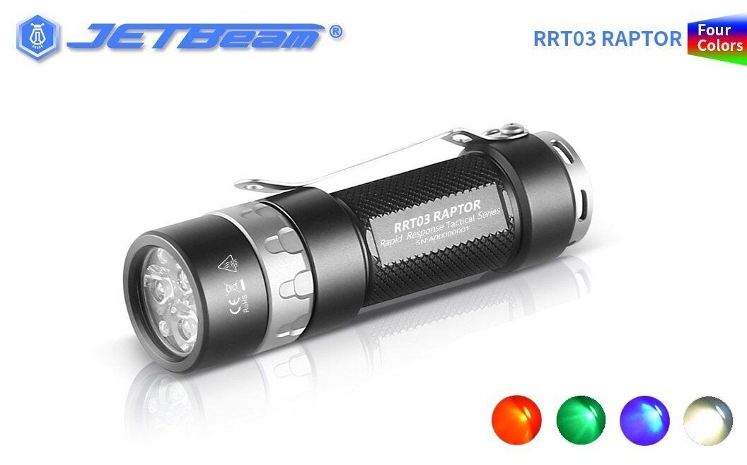 Jetbeam RRT03 Raptor Tatical LED Flashlight