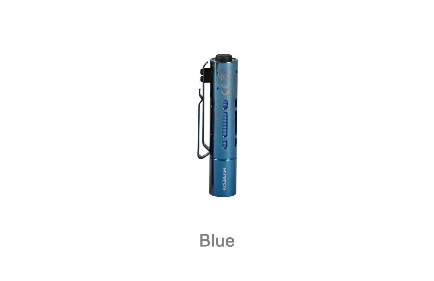 Acebeam Rider RX Stainless Steel EDC AA LED Flashlight With 14500 Battery BLUE