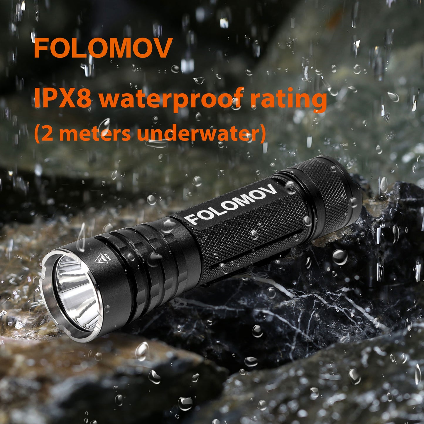 Folomov 18650M 1020LM 555m LED Flashlight