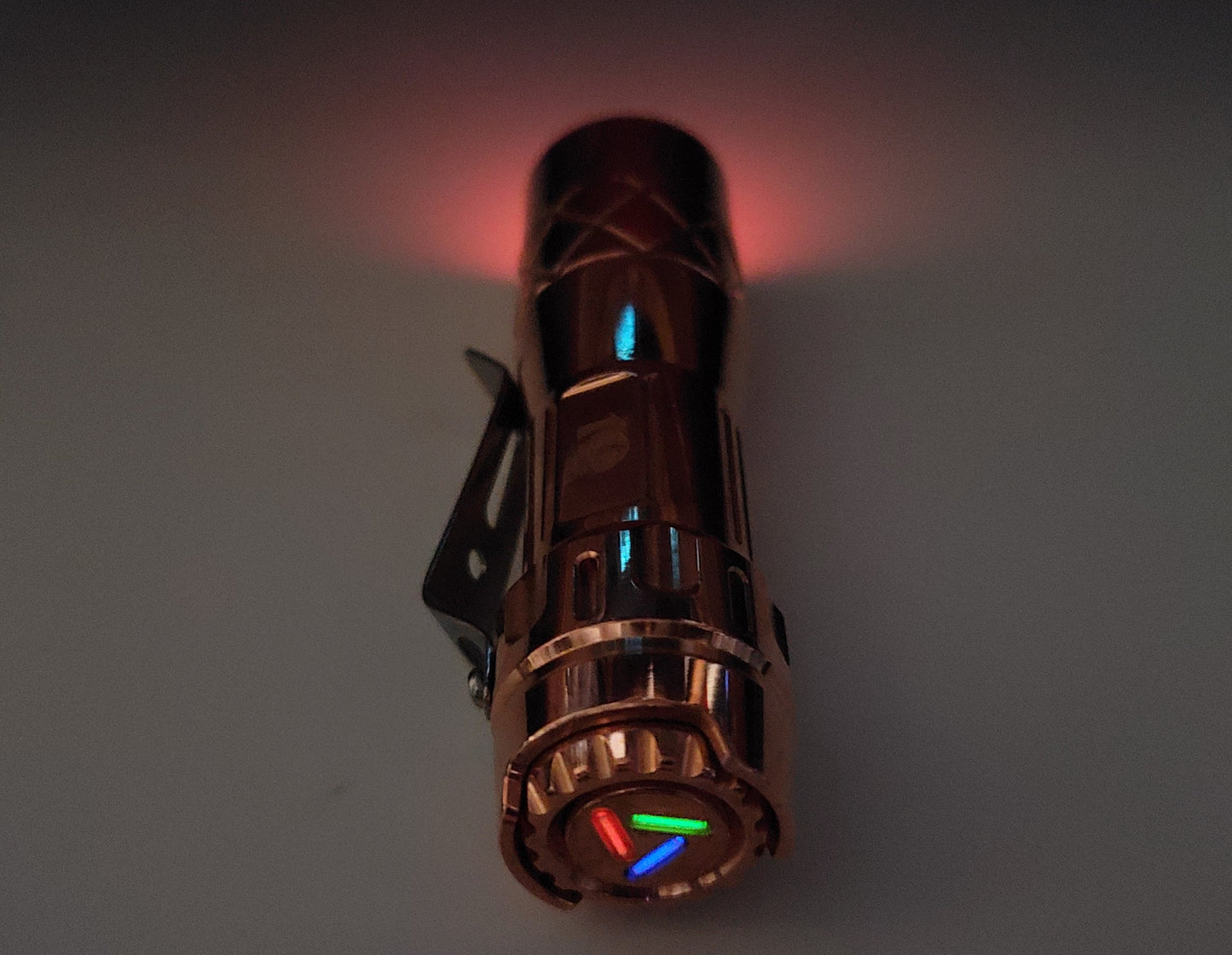 Lumintop LM10 Copper 9 x Tritium + Glow Gasket Custom LED Flashlight