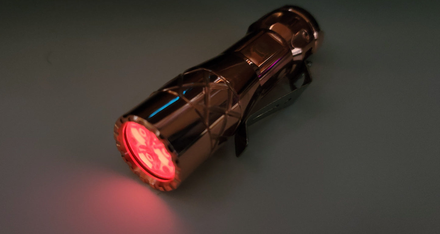 Lumintop LM10 Copper 9 x Tritium + Glow Gasket Custom LED Flashlight