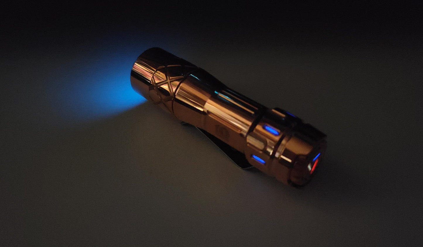 Lumintop LM10 Copper 9 x Tritium + Glow Gasket Custom LED Flashlight