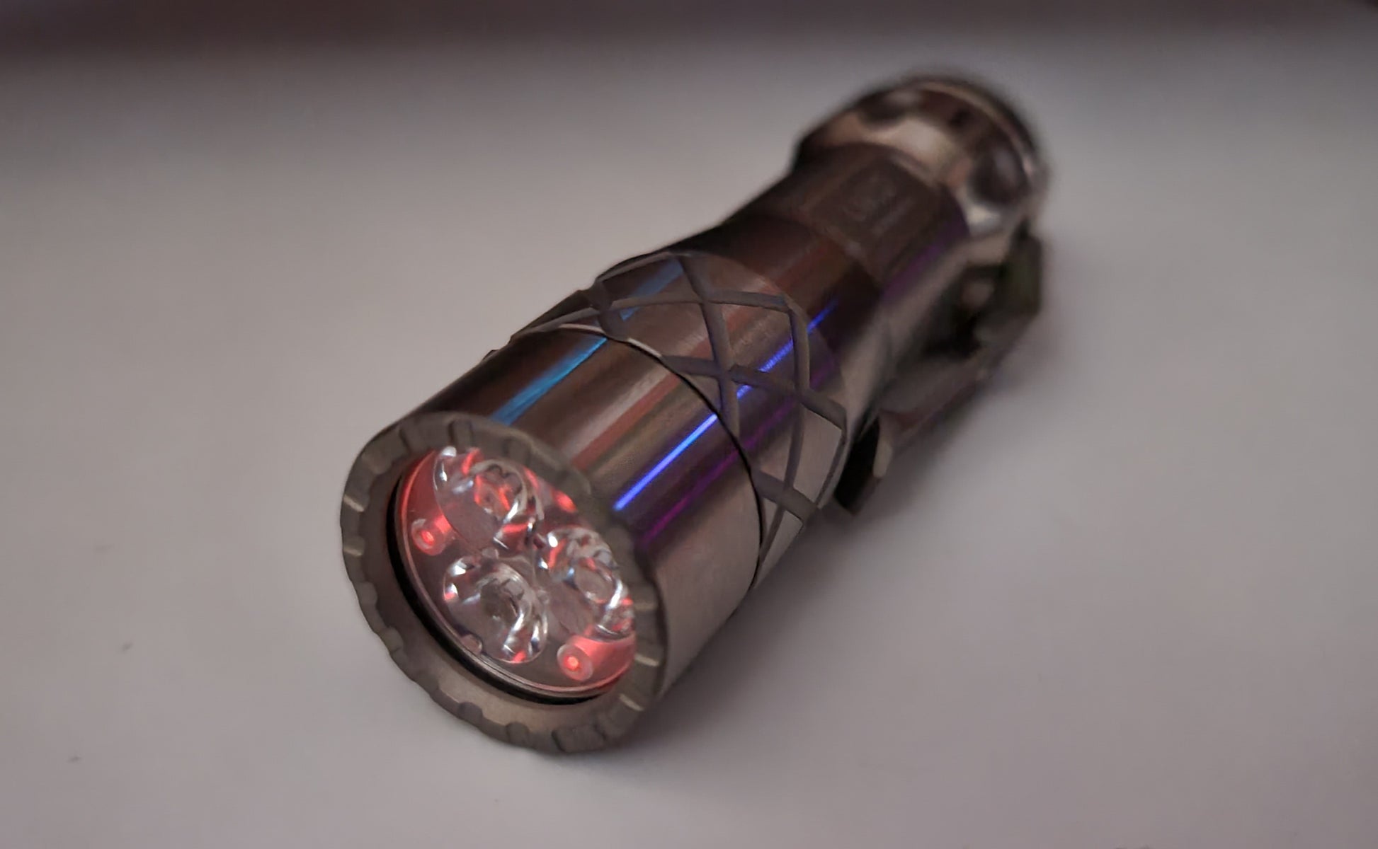 Lumintop LM10 Titanium 9 x GITD + Glow Gasket LED Flashlight