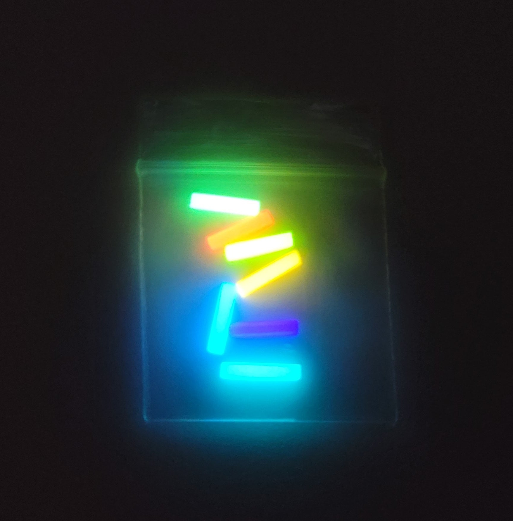 GITD Glow in The Dark Glow tubes 7-COLORS MIX