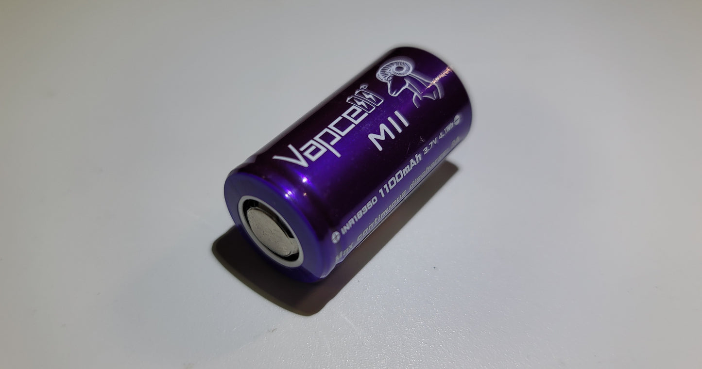 Vapcell M11 18350 1100mAh 9A Li-ion Rechargeable Battery **** HAS TO BE SHIPPED WITH FLASHLIGHT + FEDEX *** FLAT TOP **** HAS TO BE SHIPPED WITH FLASLIGHT + FEDEX ***