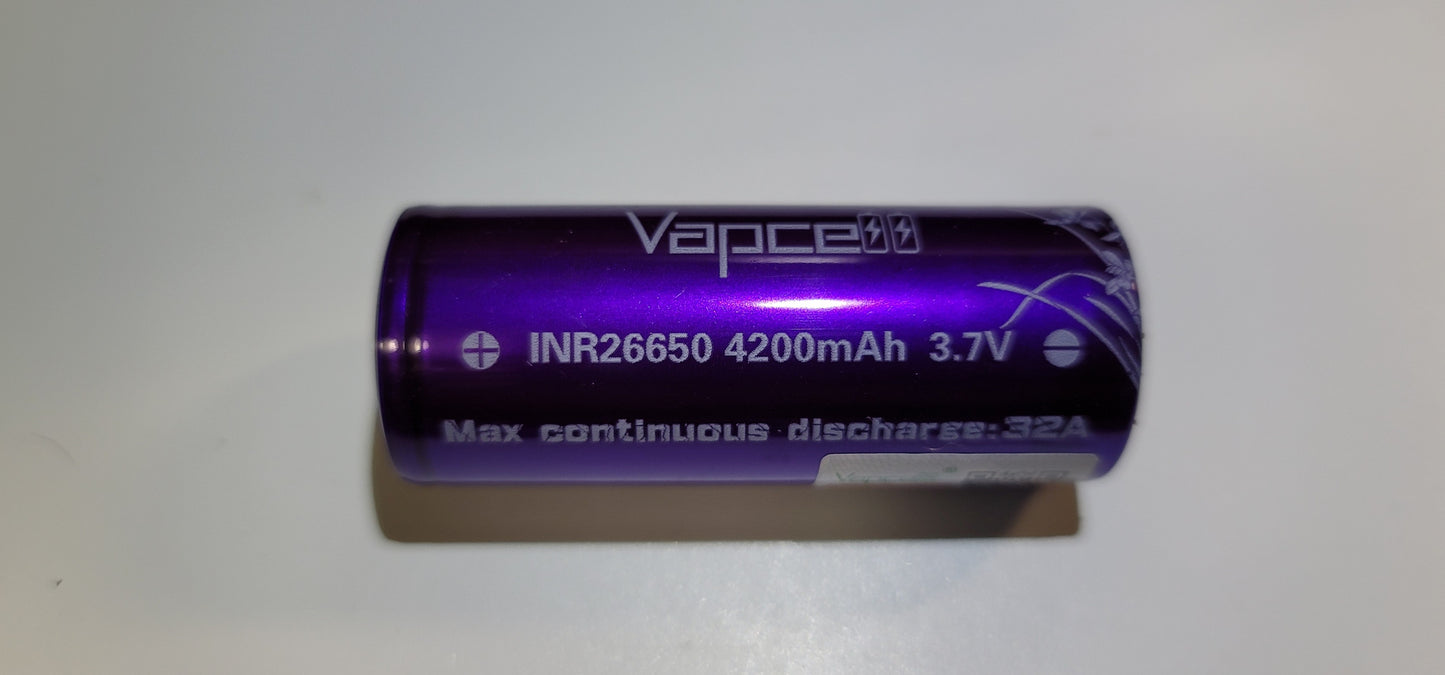 Vapcell INR 26650 4200mAh 32A Li-ion Rechargeable Battery