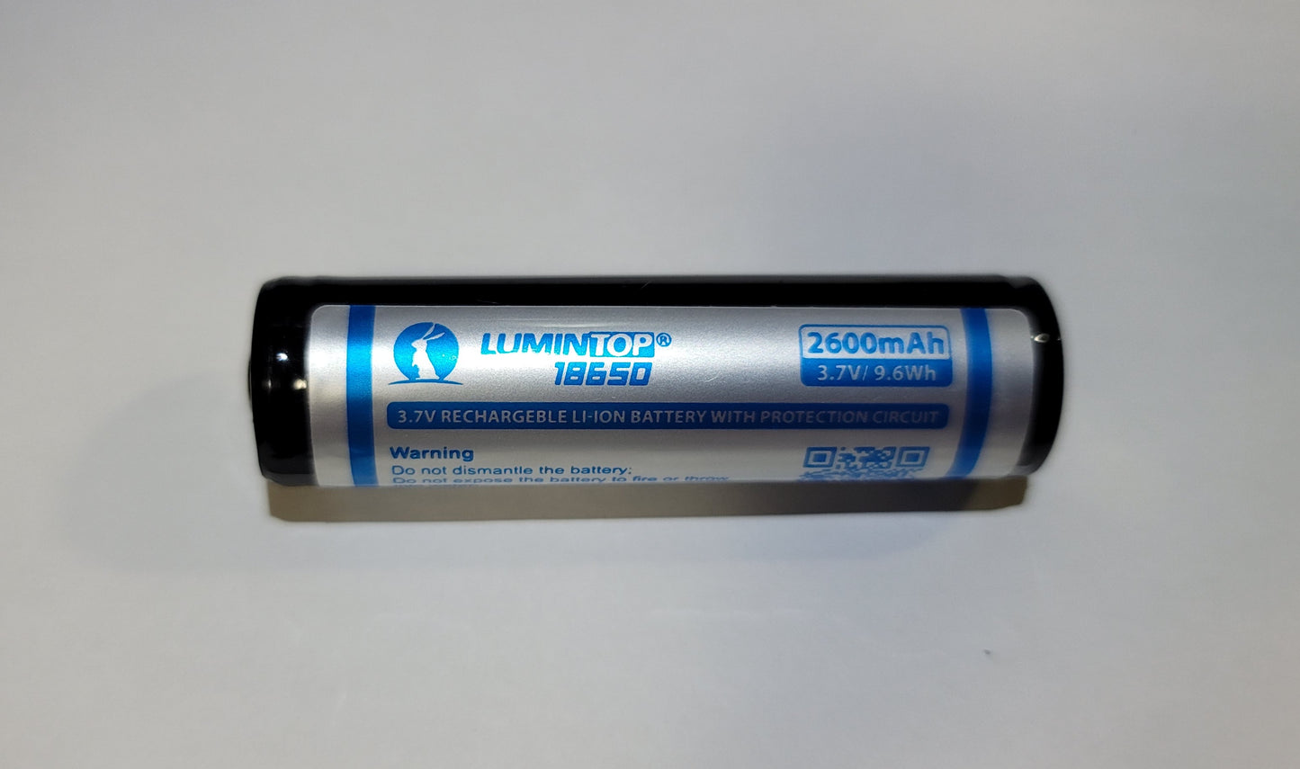 Lumintop 18650 2600mAh Rechargeable Li-ion Battery