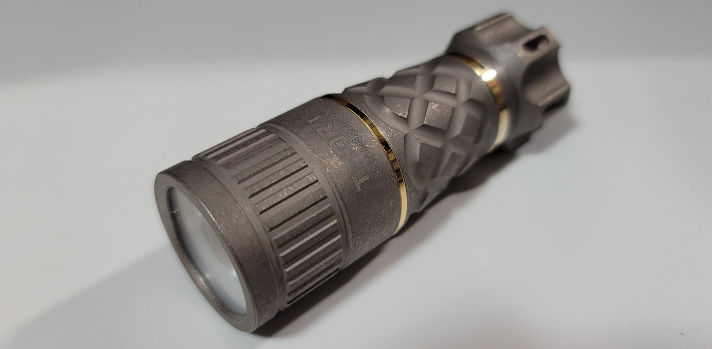 Lumintop THOR I Titanium 1200 Meters 18350 LEP Flashlight STONEWASHED