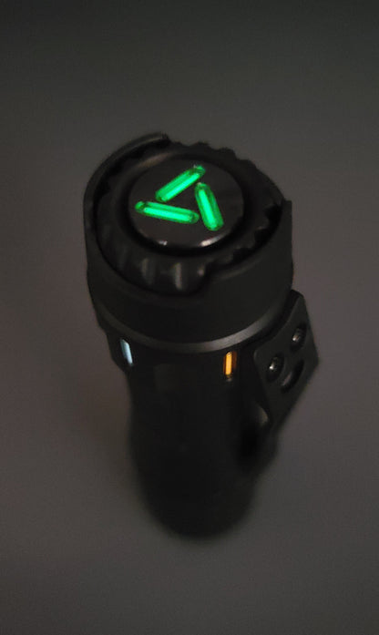 Lumintop LM10 Titanium 9 x GITD + Glow Gasket LED Flashlight