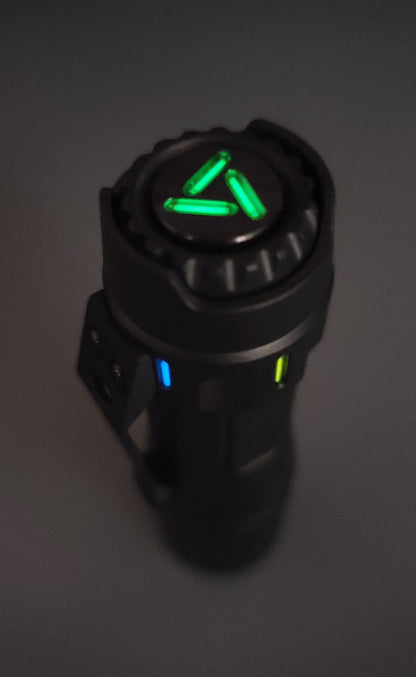 Lumintop LM10 Titanium 9 x GITD + Glow Gasket LED Flashlight