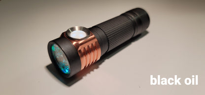 Emisar D4v2 Titanium Black Oil Cree XP-L HI 4300 Lumens High Power Led Flashlight