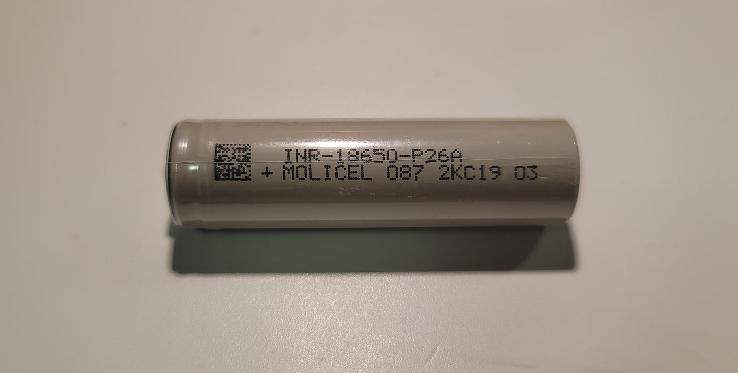 Molicel P26A 18650 2600mAh 35A Li-on Rechargeable Battery