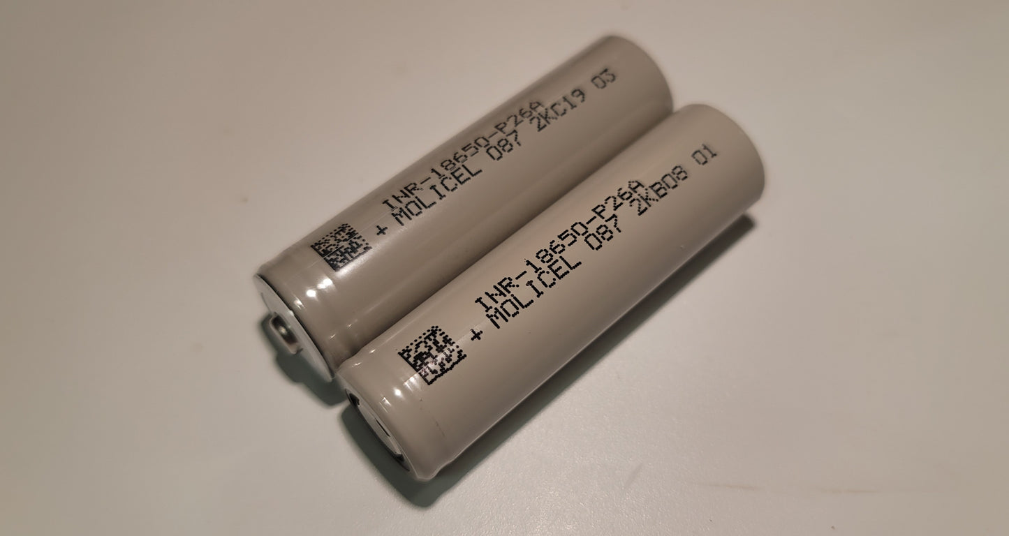 Molicel P26A 18650 2600mAh 35A Li-on Rechargeable Battery