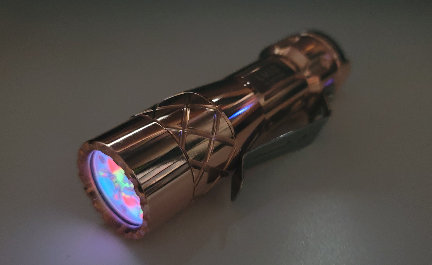 Lumintop LM10 Copper 9 x Tritium + Glow Gasket Custom LED Flashlight