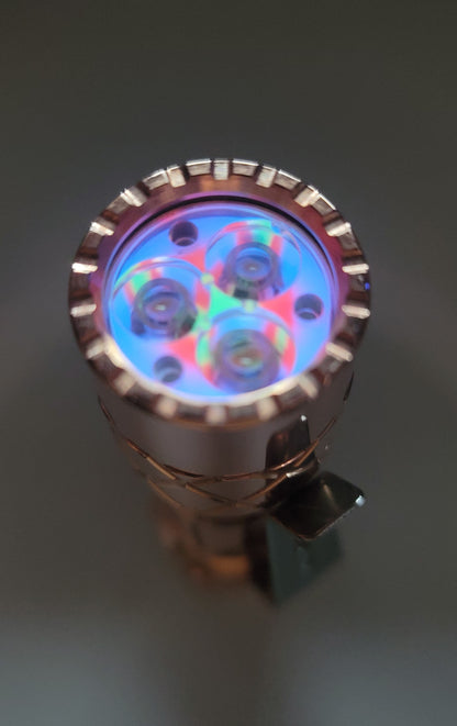 Lumintop LM10 Copper 9 x Tritium + Glow Gasket Custom LED Flashlight