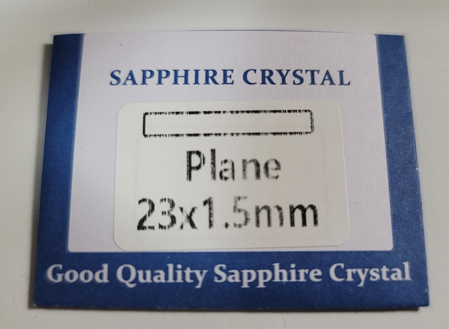 Sapphire Crystal Lens For Lumintop Emisar or Noctigon LED Flashlight 23 X 1.5MM FOR LUMINTOP FW1A/FW3A