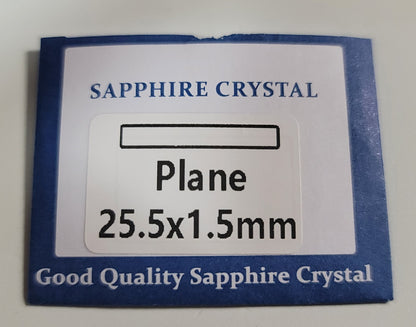 Sapphire Crystal Lens For Lumintop Emisar or Noctigon LED Flashlight 25.5MM X 1.5MM D4V2/D4K/DW4/KR4