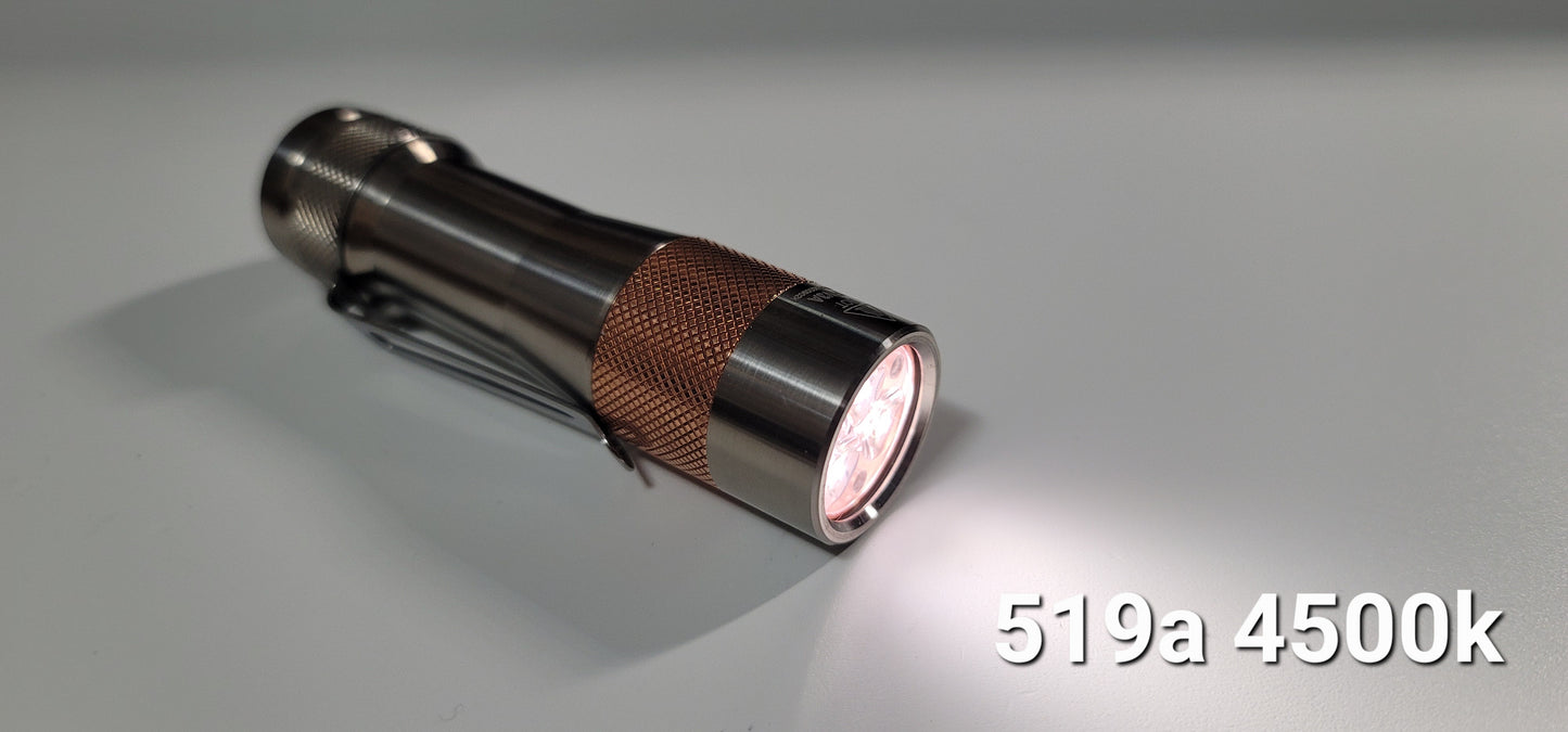 Lumintop FW3A Titanium + Copper Nichia 519a