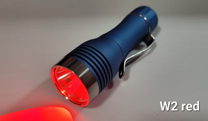 Noctigon KR1 Osram W1 W2 Colors Compact LED Thrower Flashlight OSRAM W2 RED