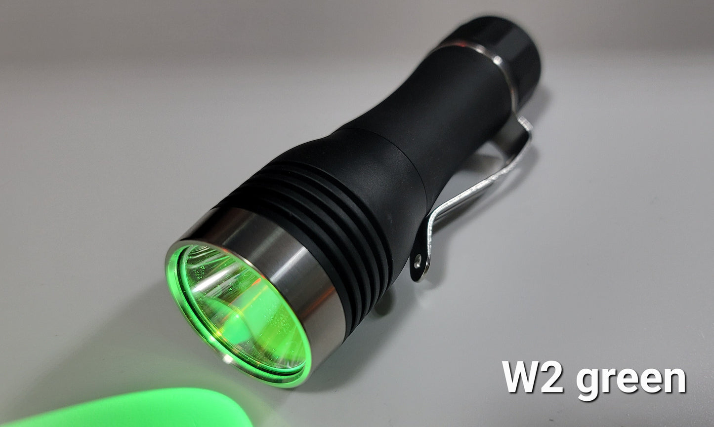 Noctigon KR1 Osram W1 W2 Colors Compact LED Thrower Flashlight OSRAM W2 GREEN