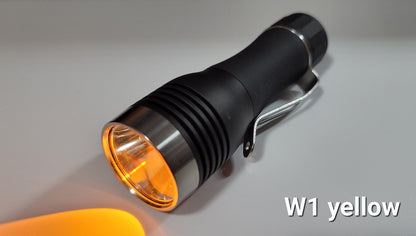 Noctigon KR1 Osram W1 W2 Colors Compact LED Thrower Flashlight OSRAM W1 YELLOW