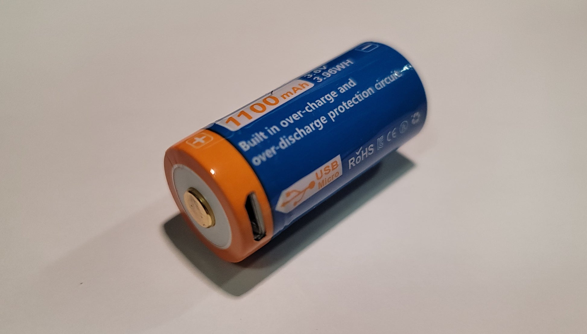 Jetbeam 18350 JR11 1100mAh Lithium-ion Rechargeable Battery