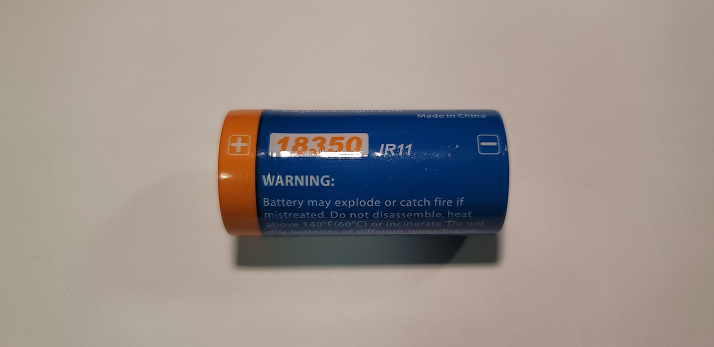 Jetbeam 18350 JR11 1100mAh Lithium-ion Rechargeable Battery