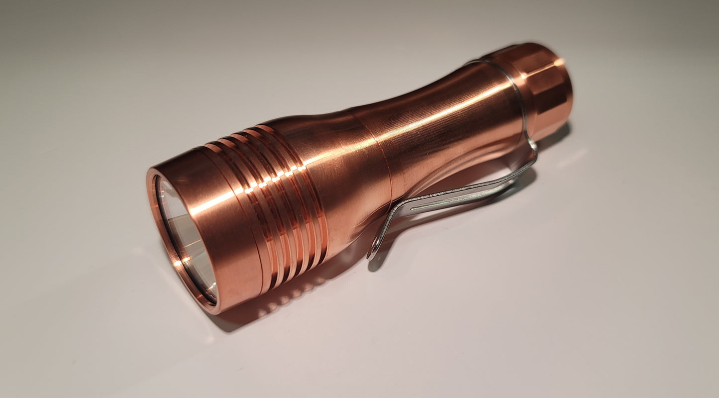 Noctigon KR1 All Copper LED Flashlight Thrower