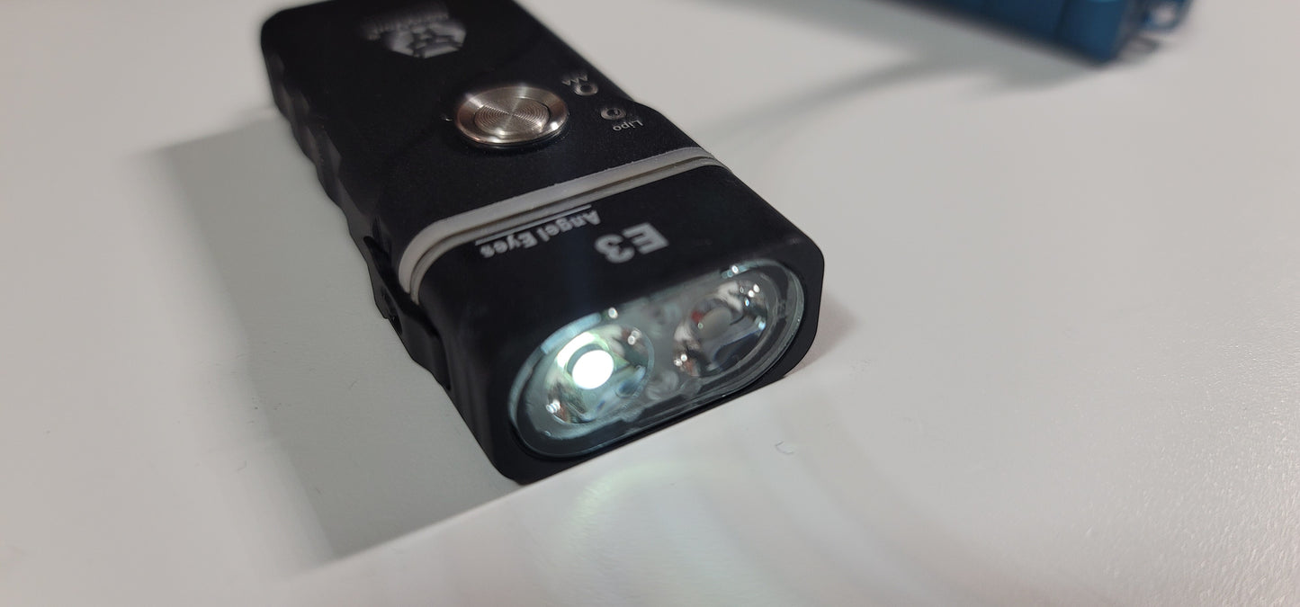 Rovyvon Angel Eyes E3 Lipo/AAA Hybird Keychain LED Flashlight