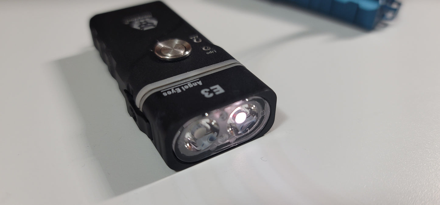 Rovyvon Angel Eyes E3 Lipo/AAA Hybird Keychain LED Flashlight