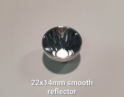 Aluminum Reflector Smooth or OP 22 X 14MM SMOOTH