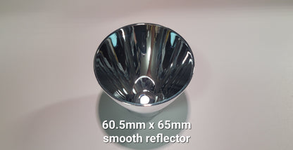 Aluminum Reflector Smooth or OP 60.5 X 65MM SMOOTH (K1)