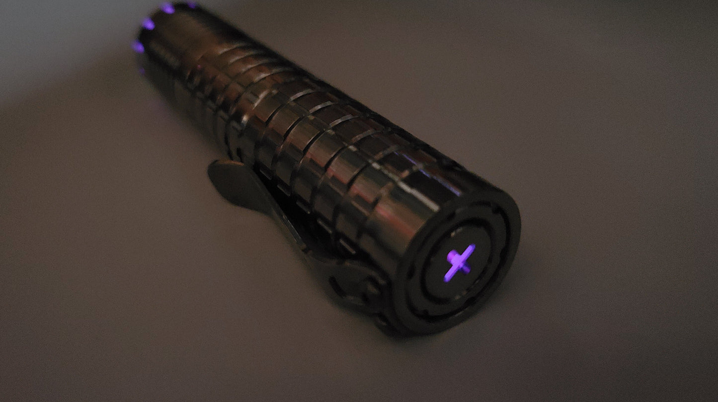 ReyLight Dawn Triple Titanium Custom LED Flashlight + 14 TRITIUMS!