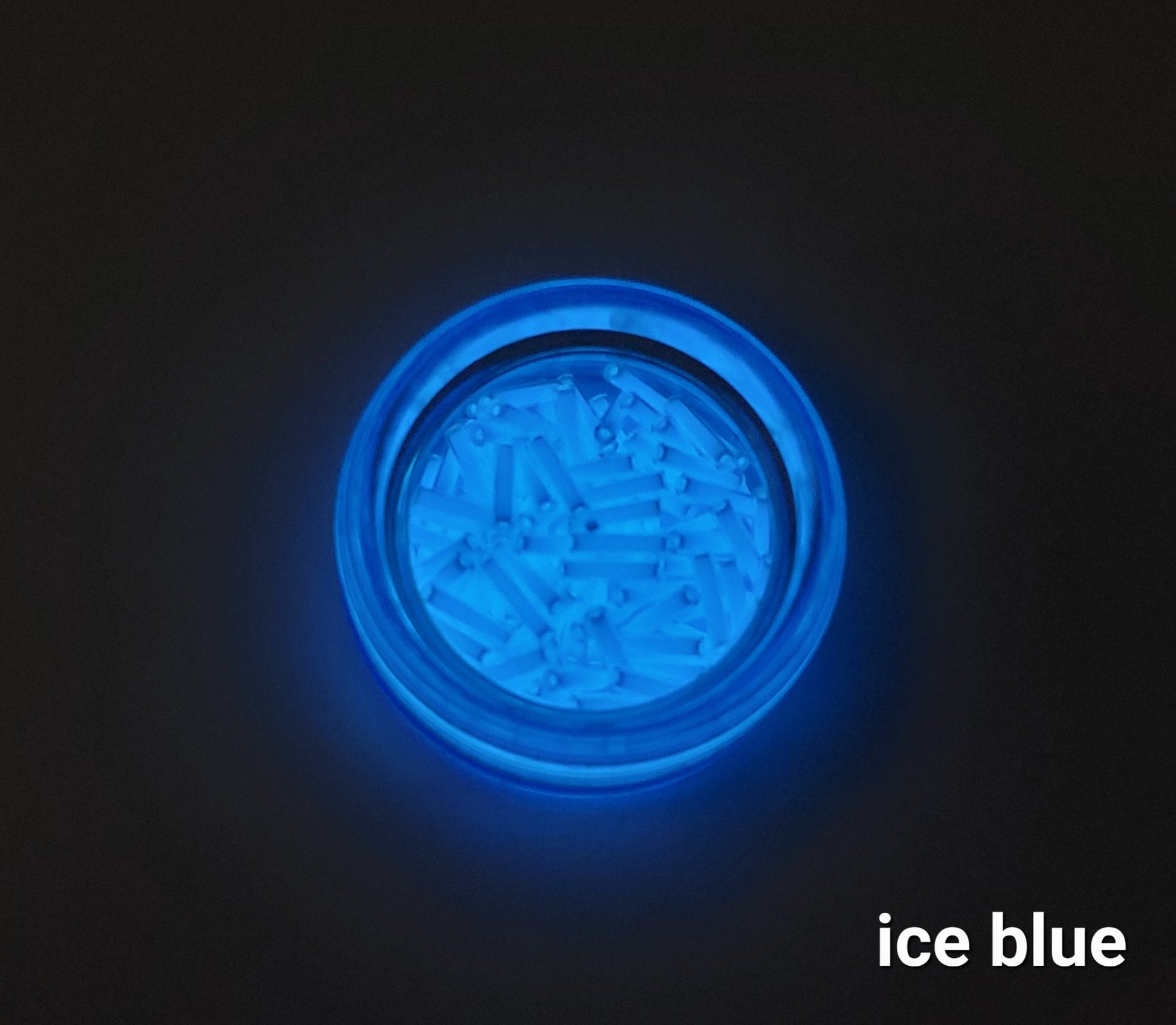 Tritium Vials 1.5 x 6mm Self-Luminous ICE BLUE
