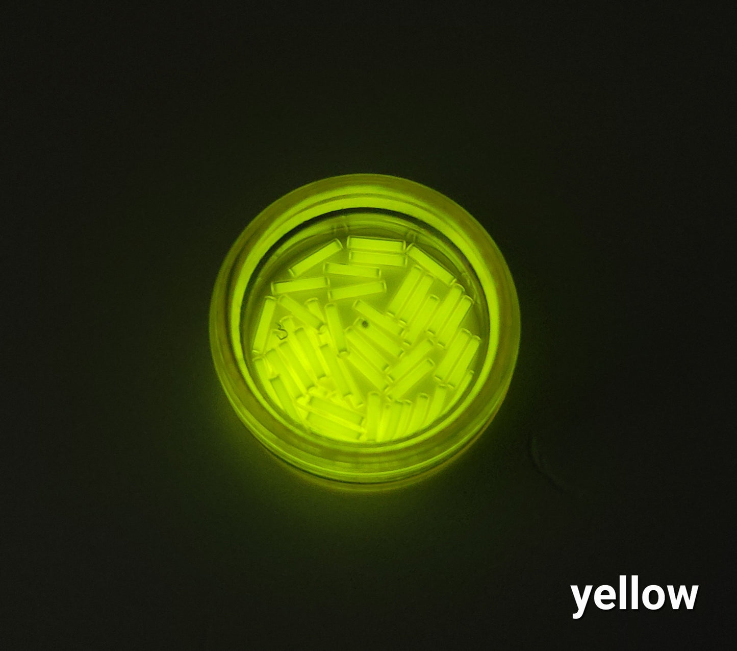 Tritium Vials 1.5 x 6mm Self-Luminous YELLOW