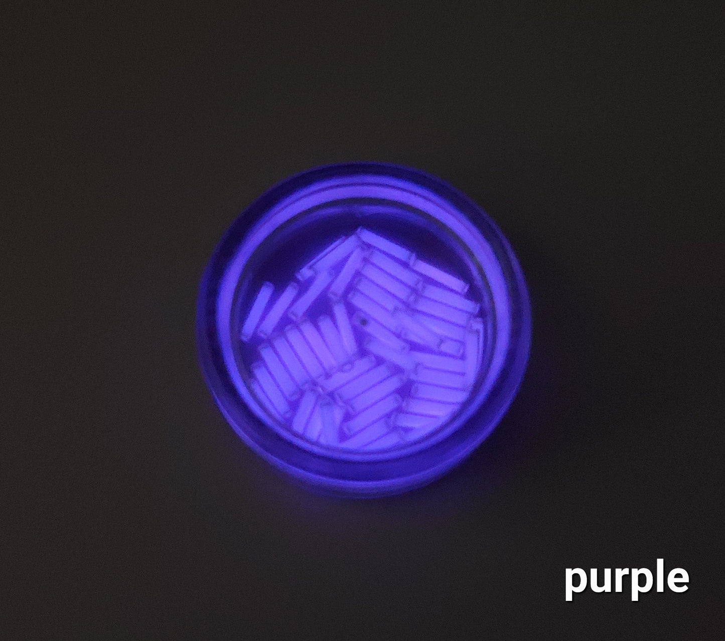 Tritium Vials 1.5 x 6mm Self-Luminous PURPLE