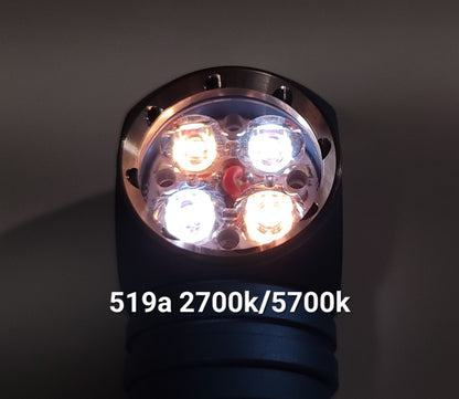 Emisar DW4 Dual Channel Right Angle Work Light / LED Headlamp / LED Flashlight CH1 - 519A 2700K/ CH2 - 519A 5700K