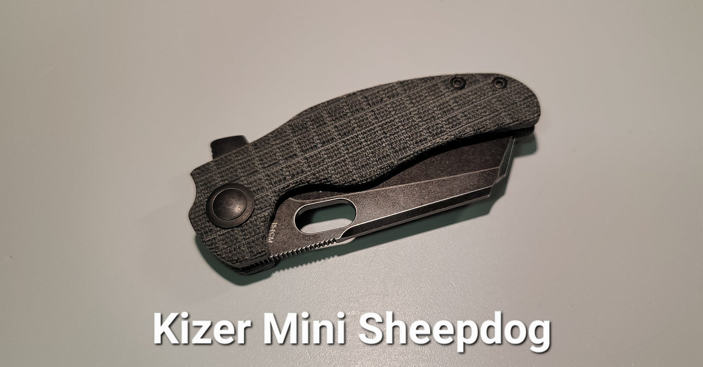 KizerXRey Exclusive Sheepdog C01c FRAG Micarta limited edition