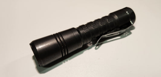 ReyLight Pineapple AA Titanium Anodized Black Oil Custom LED Flashlight