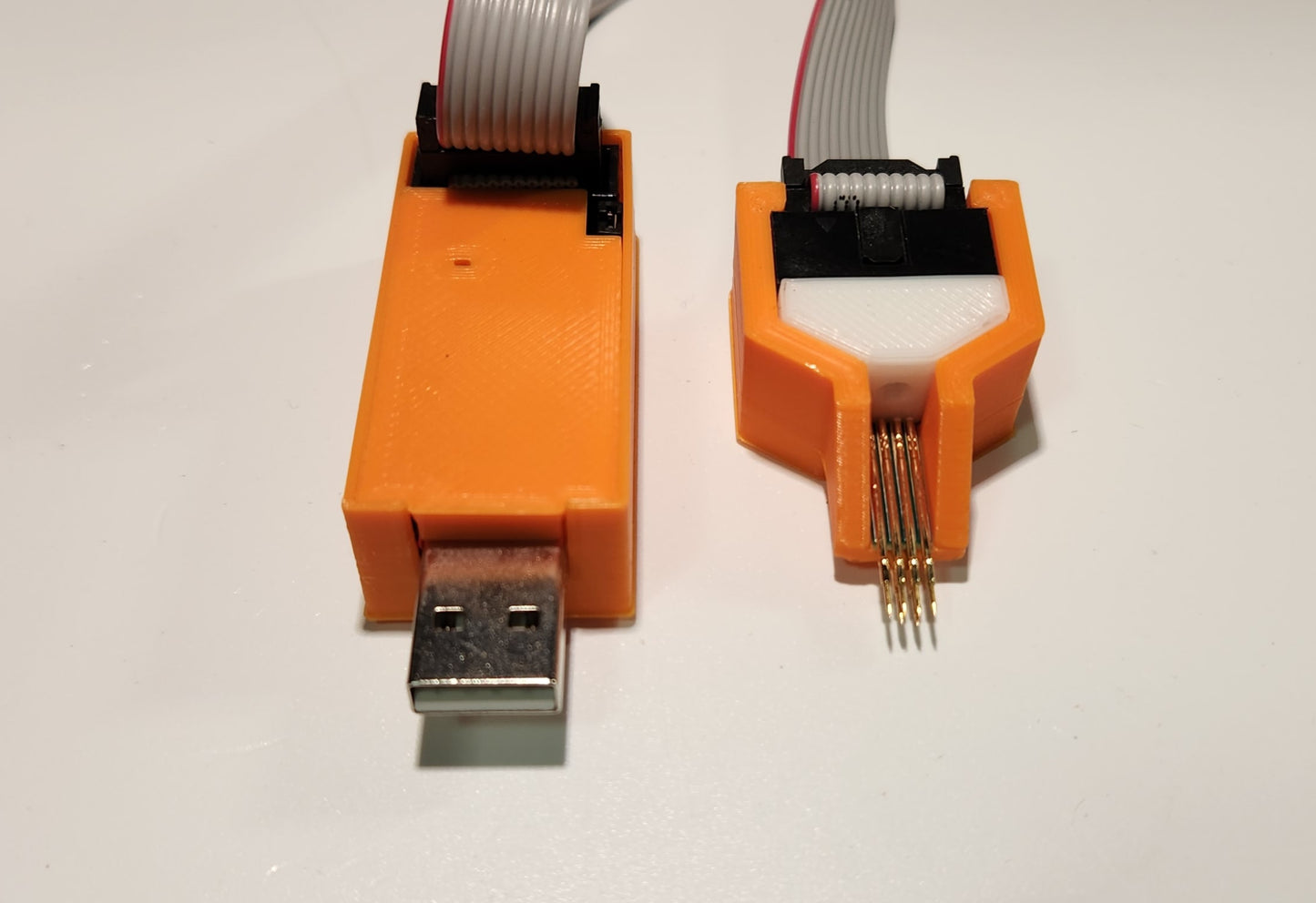 Emisar Noctigon Re-flashing Kit 3D Printed Case/Holder ORANGE
