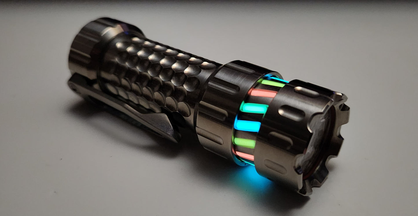 Maeerxu MT3 Titanium *CUSTOM* 18350 Nichia 519A Led Flashlight