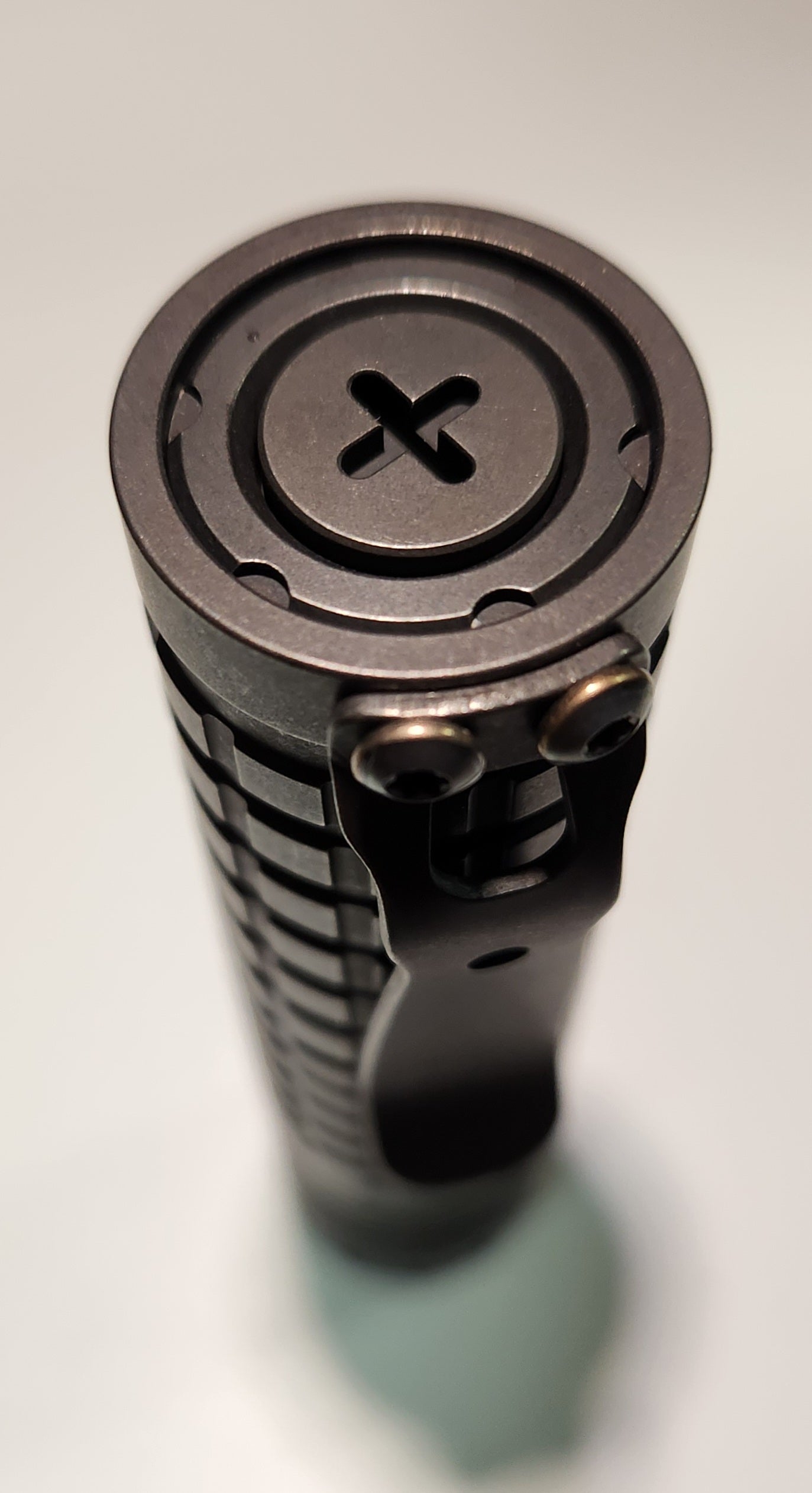 ReyLight Anodized Dawn Triple V2.1 Black Oil Titanium Custom LED Flashlight