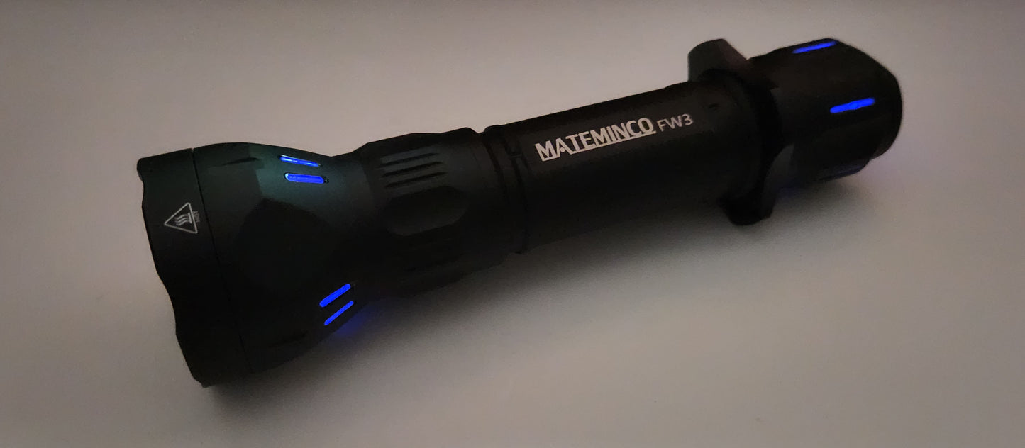 Mateminco FW3 LEP + LED Flashlight 1550 Lumen 1350M 21700