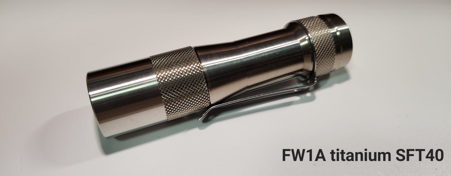 Lumintop FW1A Pro Titanium, Brass OR Aluminum Custom Led Flashlight